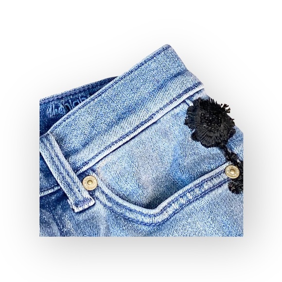 7FAM 7 for all Mankind Luxe Vintage ☻︎ High Sequin Embroidery Skinny Jeans ☻︎ 24 - Picture 11 of 16